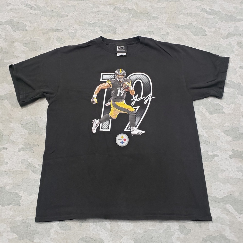 Pittsburg Steelers Shirt Youth XL Black Fanatics #19 Short Sleeve - Picture 2 of 12